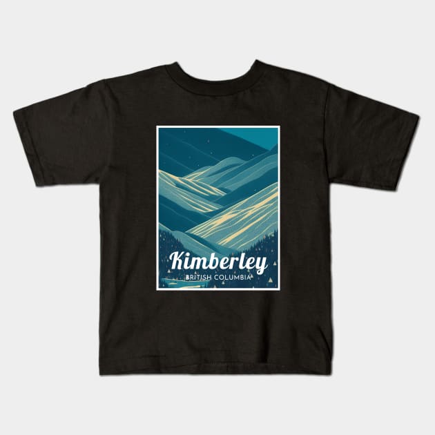 Kimberley British Columbia Canada ski Kids T-Shirt by UbunTo